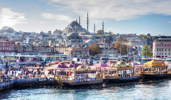 Walk across Galata Bridge